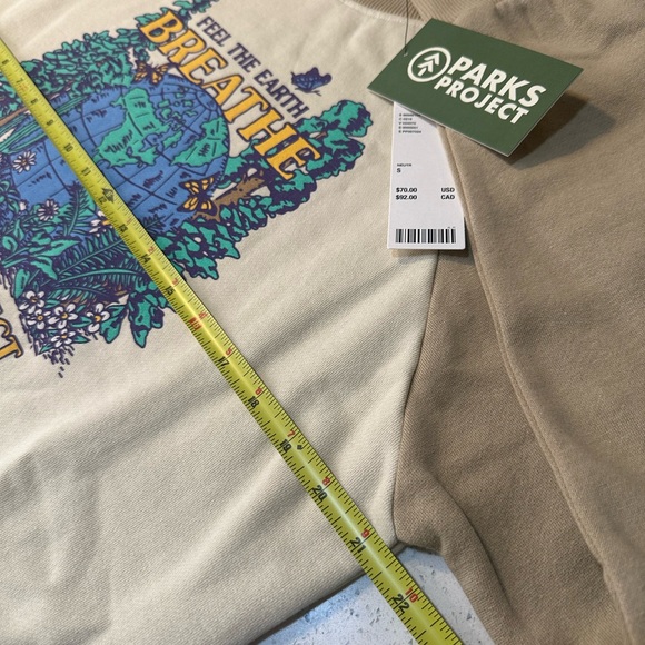 NWT Parks Project unisex crewneck sweatshirt Feel The Earth Breathe in S - Picture 7 of 16